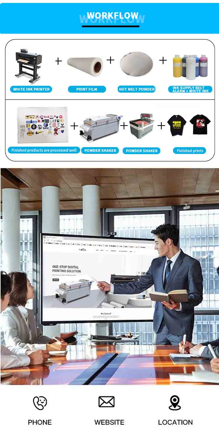 dtf شاكر آلة مجفف سير العمل