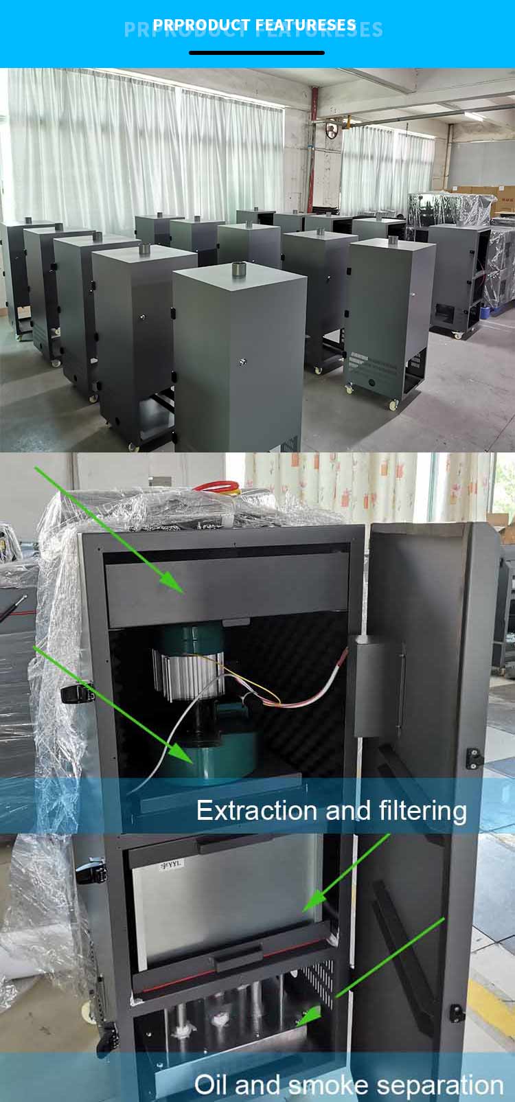 ميزات المنتج الأولي لمرشح دخان dtf