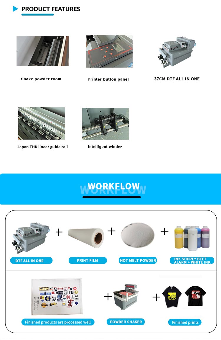 ميزة طابعة A3 dtf الكل في واحد